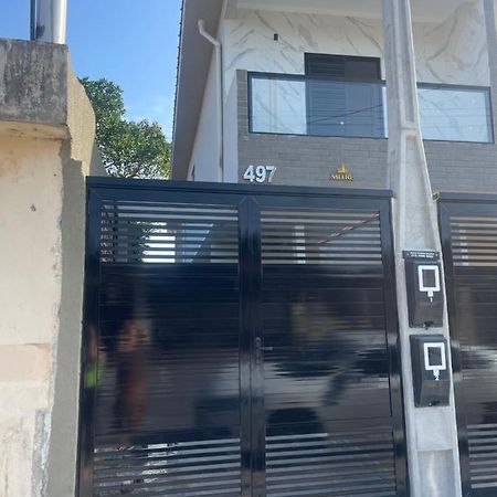 Casa Novinha - Praia Grande - Mirim - 3 Quadras Da Praia Wi-Fi Villa ภายนอก รูปภาพ