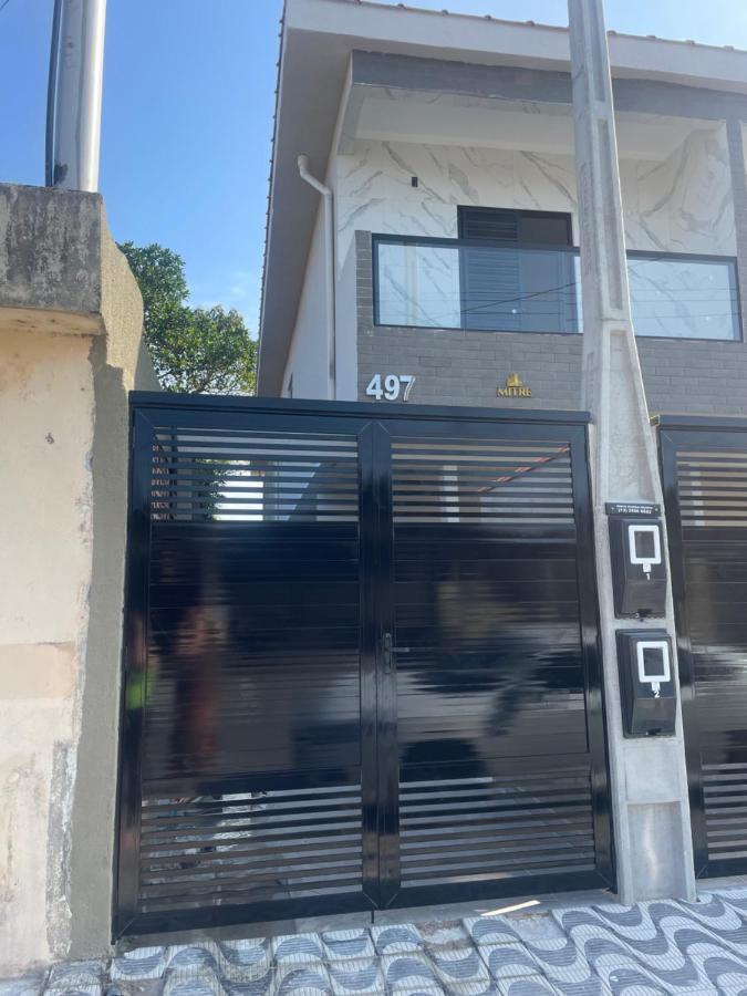 Casa Novinha - Praia Grande - Mirim - 3 Quadras Da Praia Wi-Fi Villa ภายนอก รูปภาพ